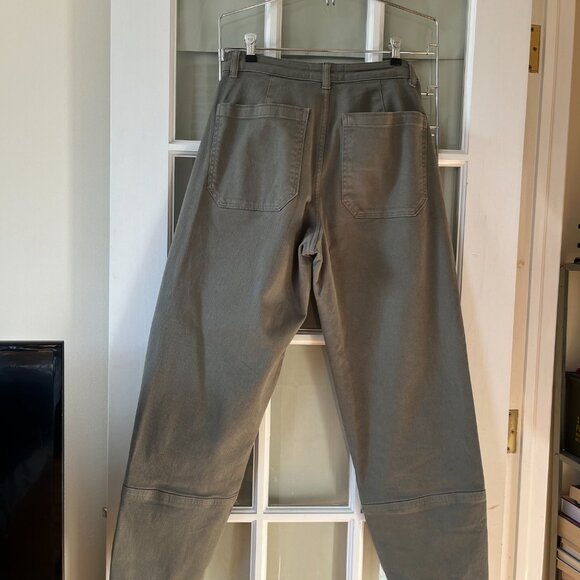 Everlane The Utility Barrel Pant - Pewter Green -  4 Tall 4T - Picture 7 of 8